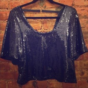 Free People Sequin blouse